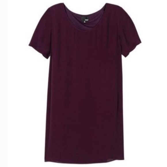 Aritzia Wilfred Free Teigen Dress Purple Size XS‎ Article 52831 Burgundy Shift - Picture 2 of 9